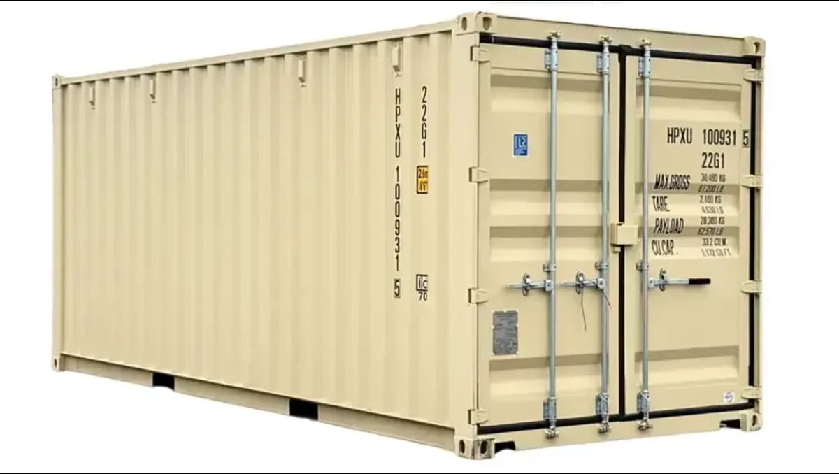 20ft shipping container.