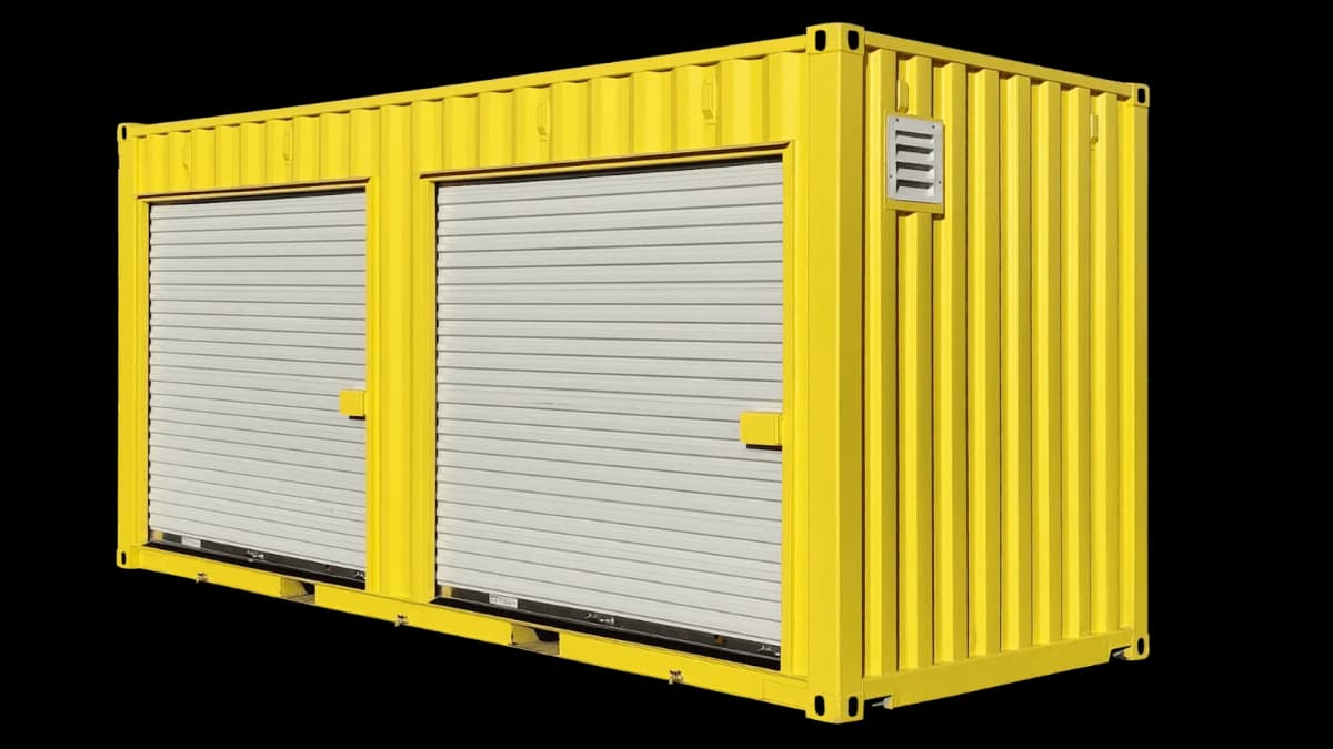 yellow container