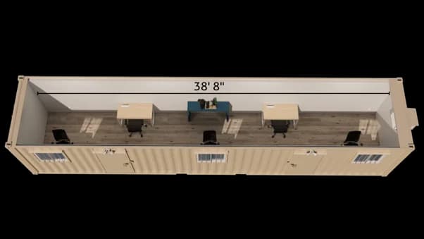 40ft ground level office container