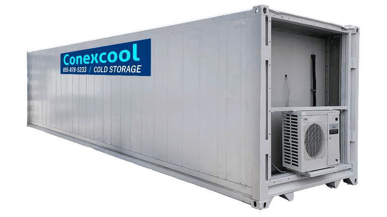 Single-Phase 40ft Refrigerated Medium Temp Cold Storage Container