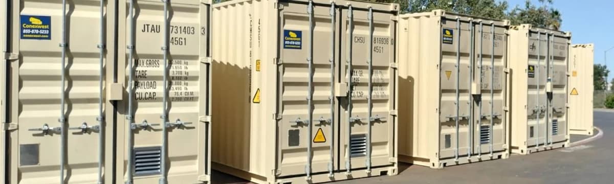 Conexwest yard and containers