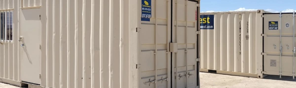 Conexwest yard and containers