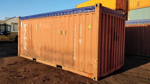 20ft open top shipping container for greenhouse conversion