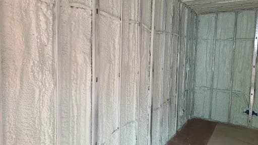 Spray foam insulation