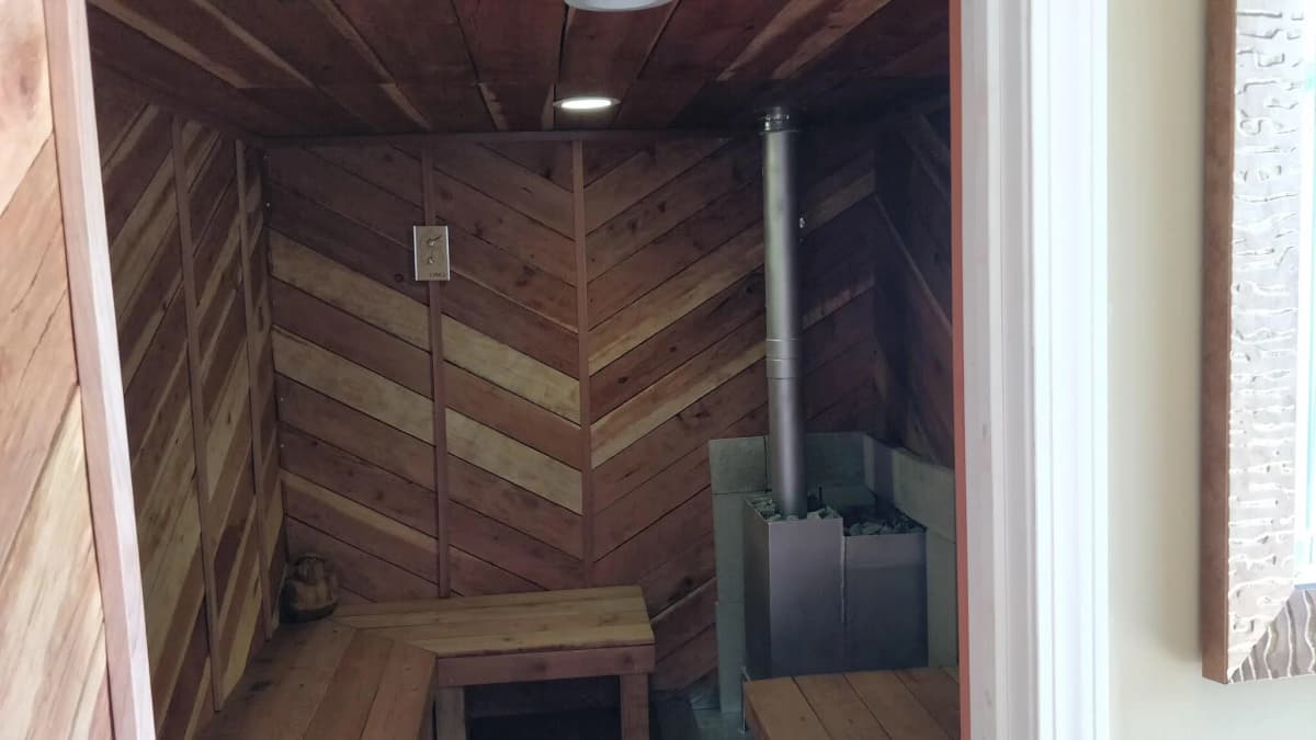 Shipping Container sauna conexwest the saunex