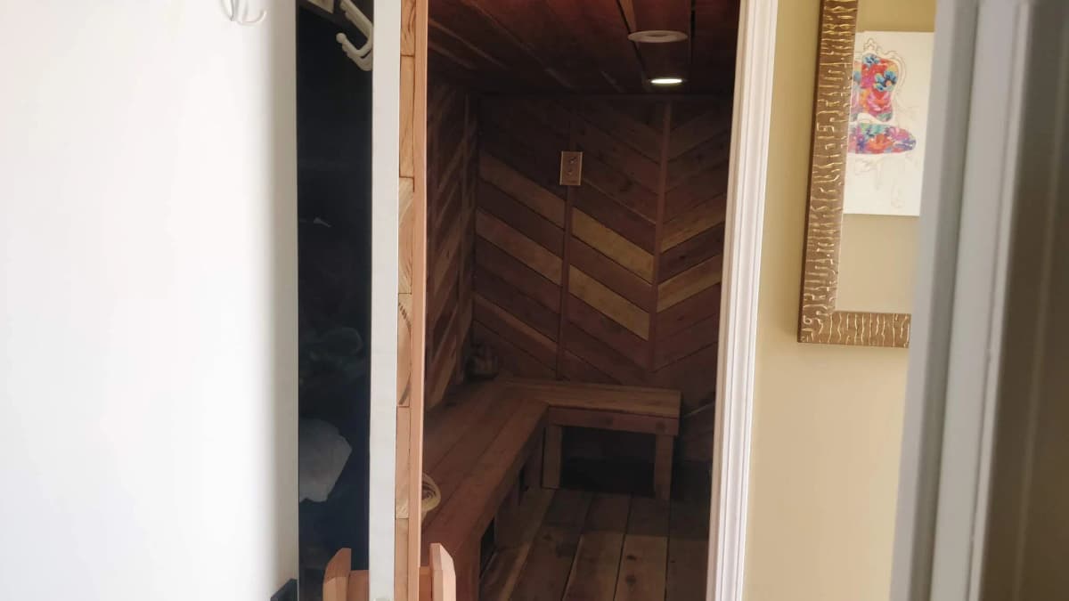 the saunex shipping container and sauna for sale