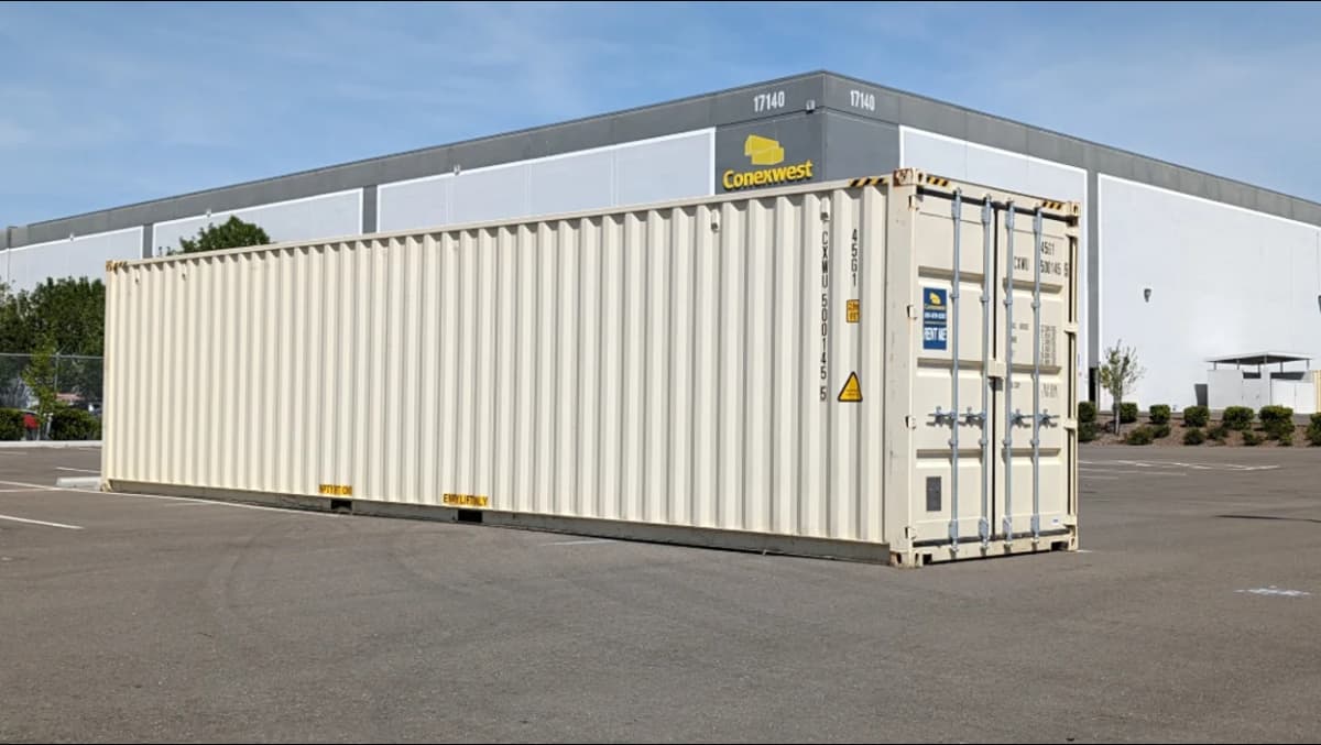Conexwest shipping container for container-based building projects
