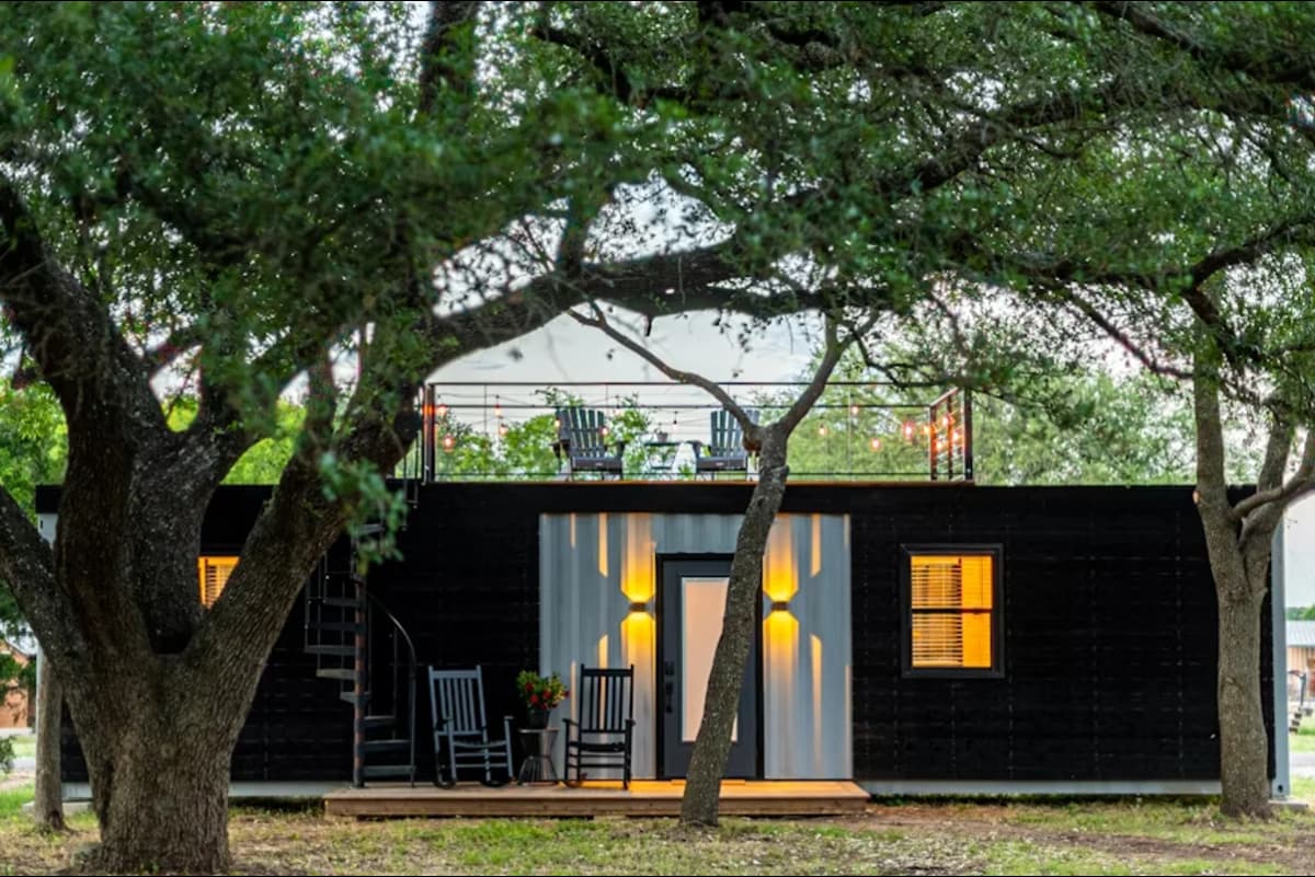 A container home.