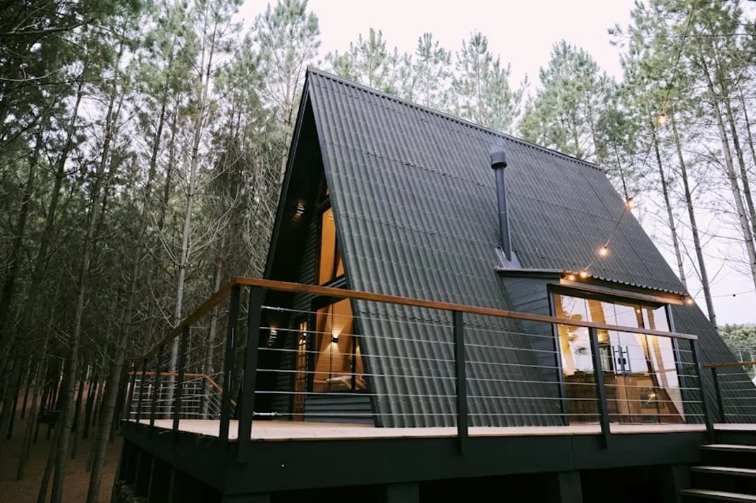 A shipping container home.
