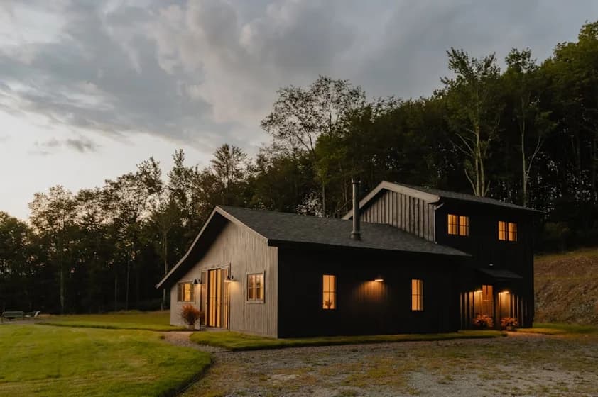 A shipping container home.
