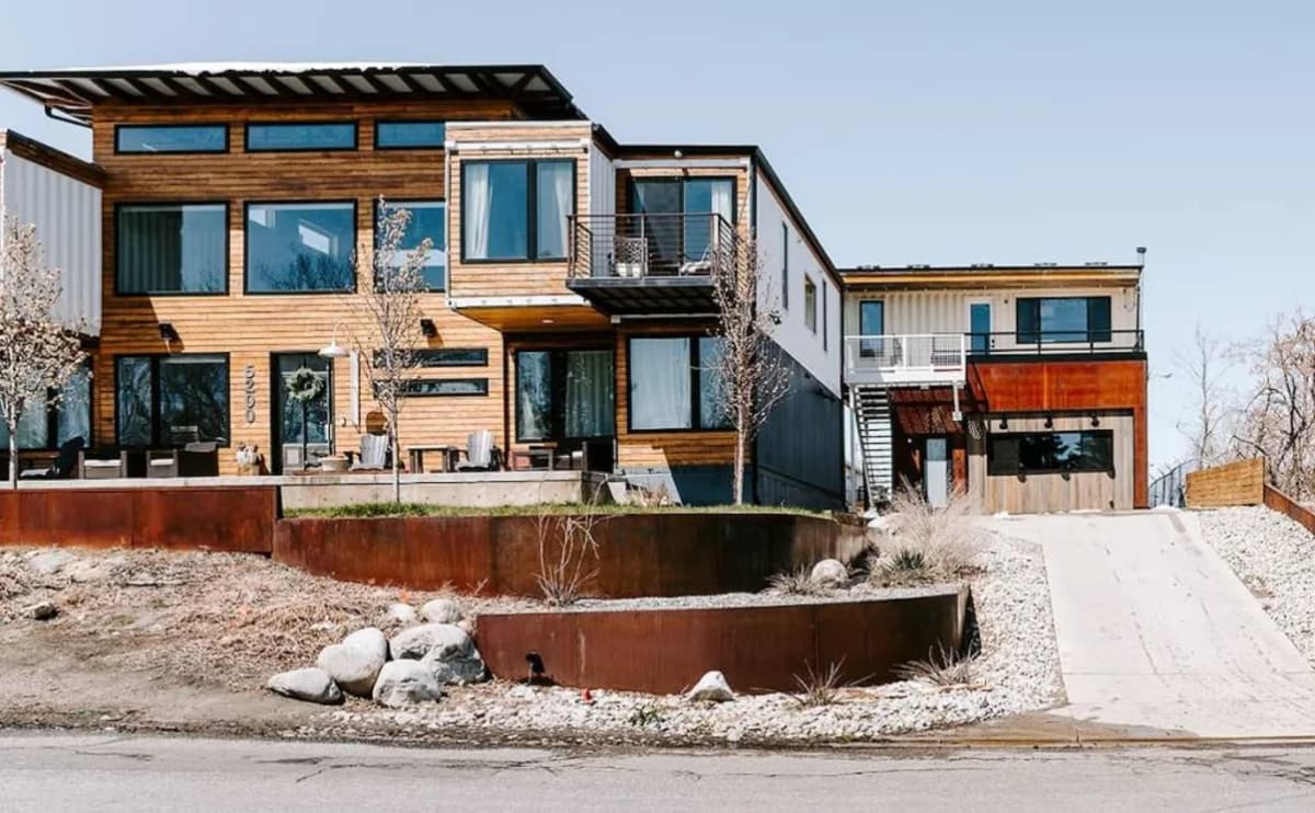 A shipping container home