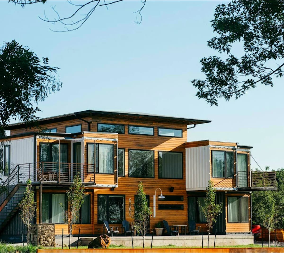 A shipping container home