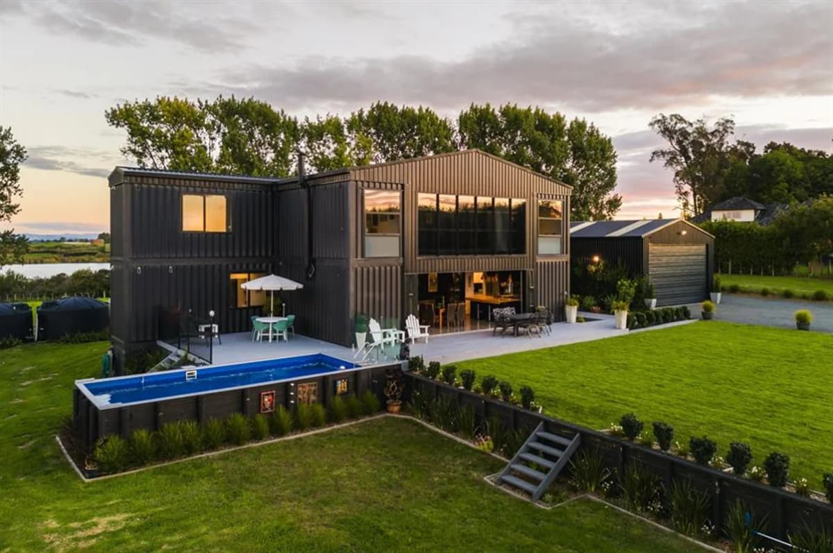 A shipping container home