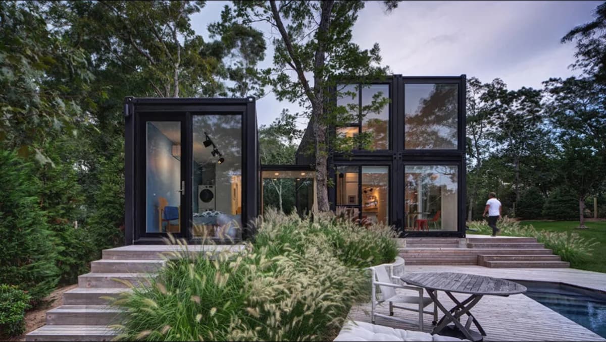 A shipping container home