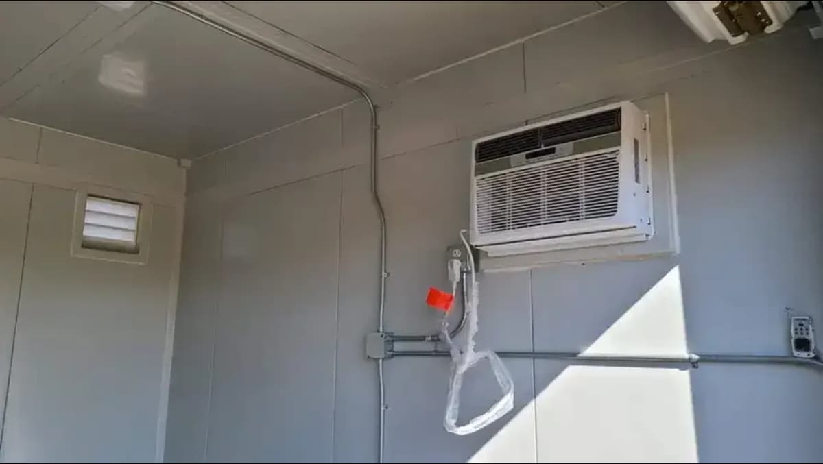 An air conditioner for shipping containers.