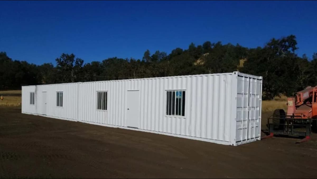 An image of a shipping container home.