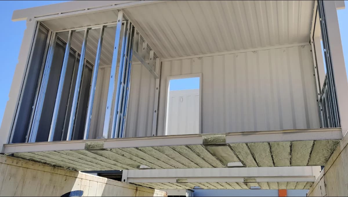 An image of a shipping container home.