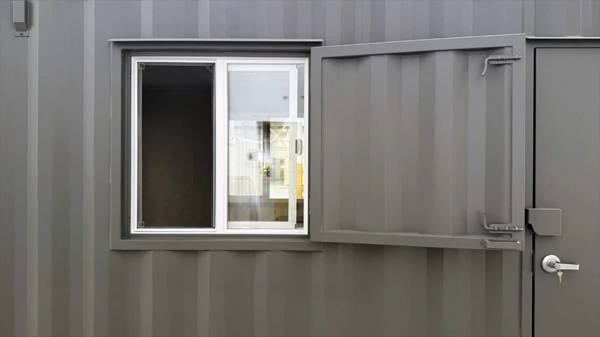 Close-up of container