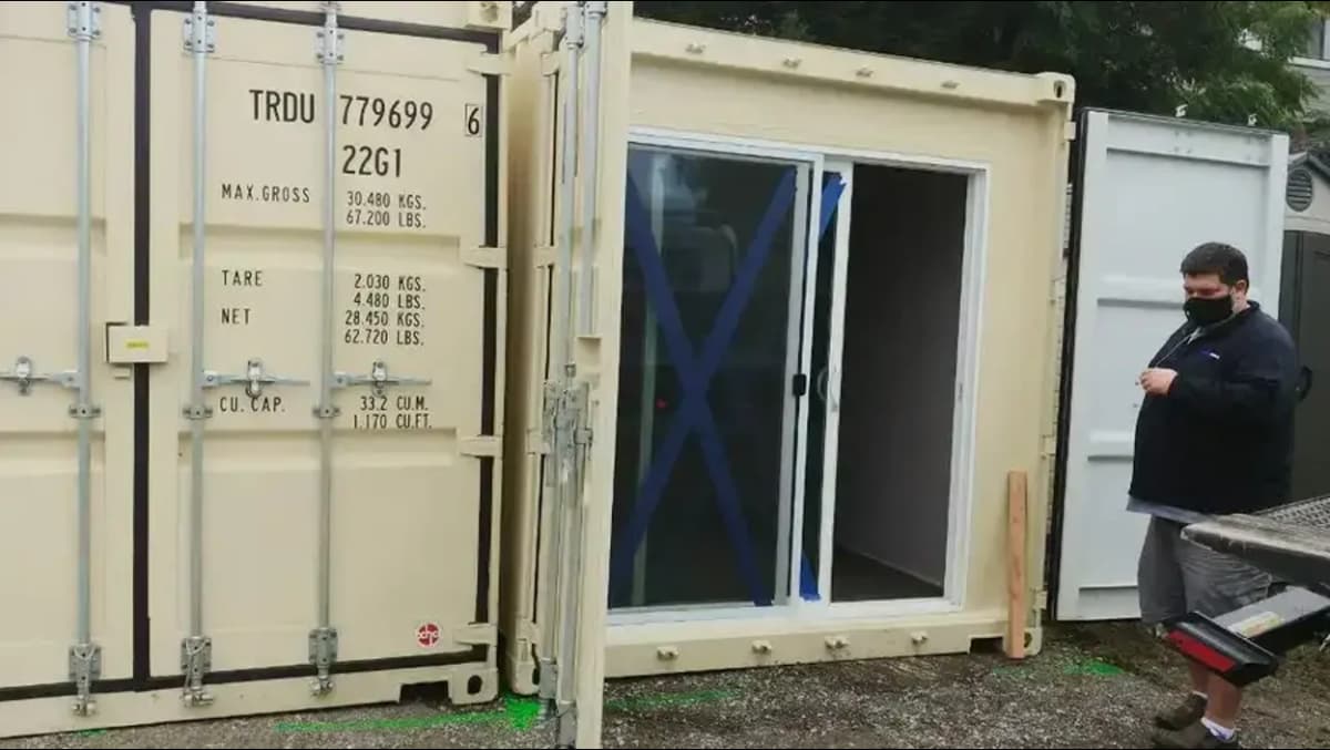 Conexwest sliding glass doors for shipping containers