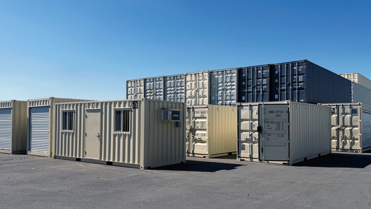 Conexwest yard and containers