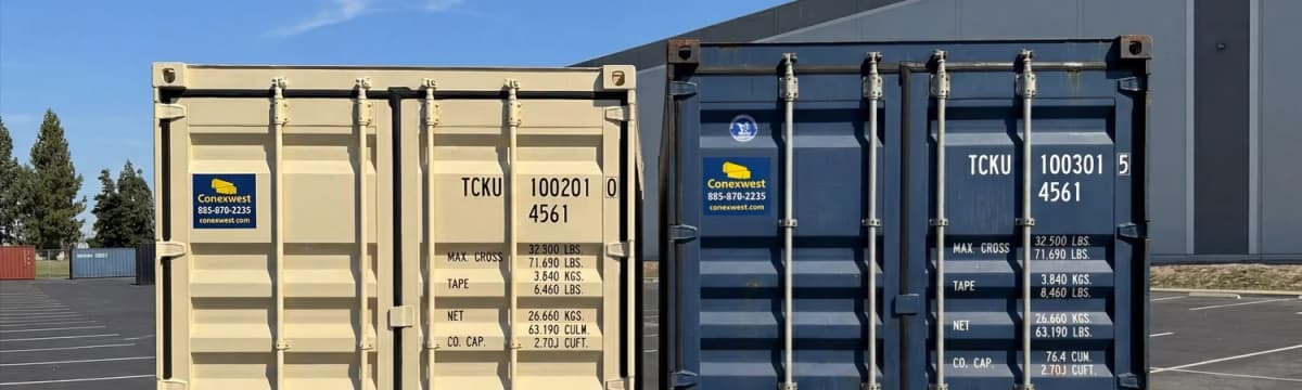 Conexwest yard and containers