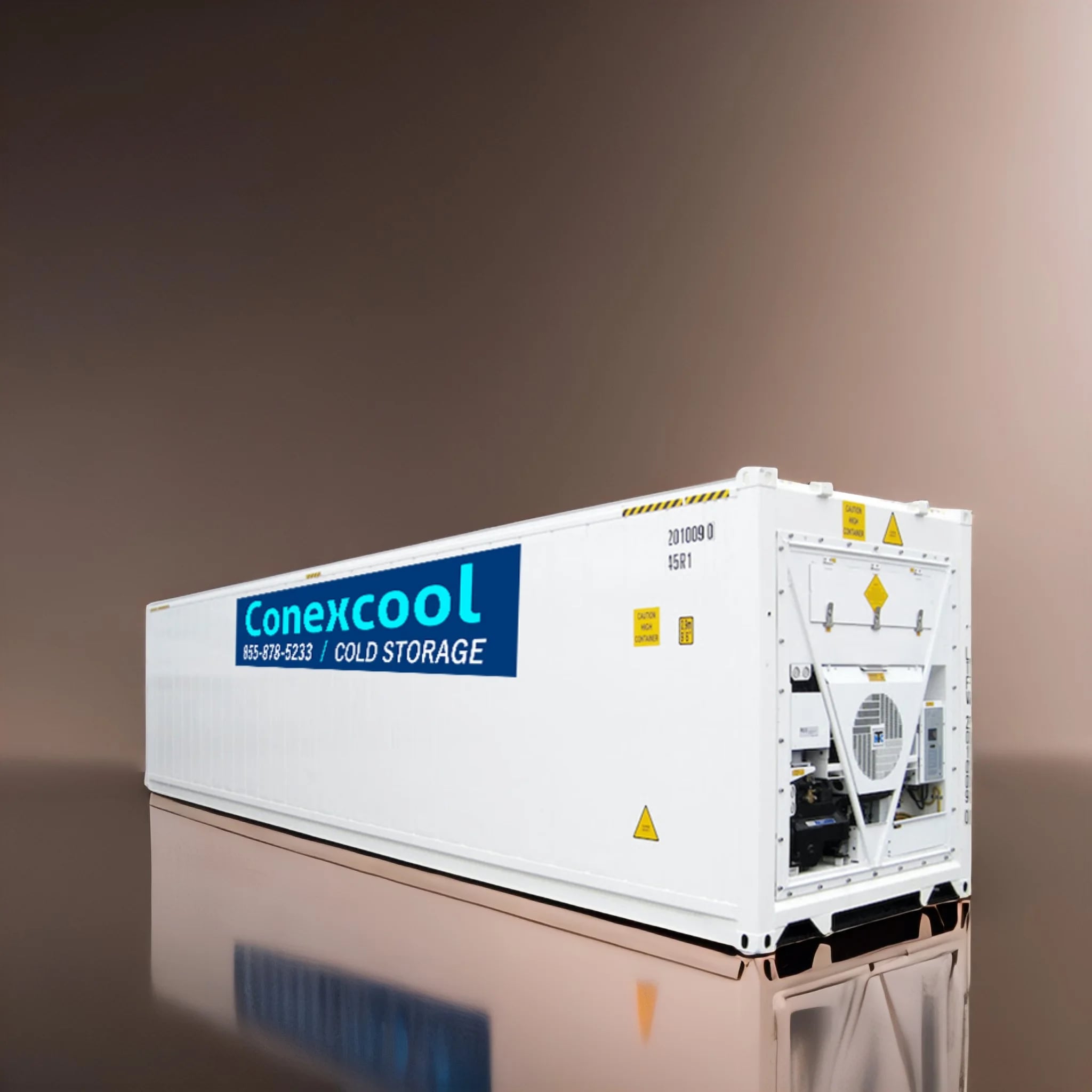 40ft refrigerated container with precise temperature control for large-scale storage