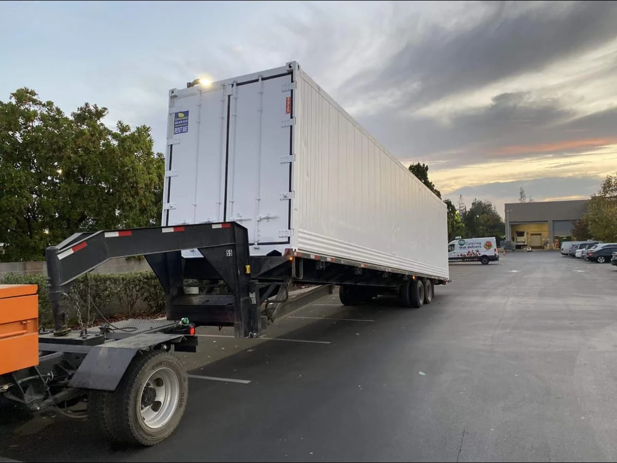 Shipping container delivery by Conexwest.