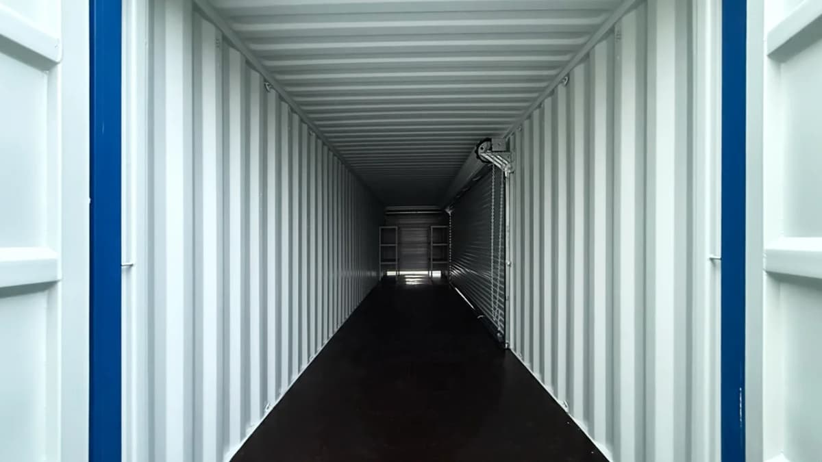 shipping container interior