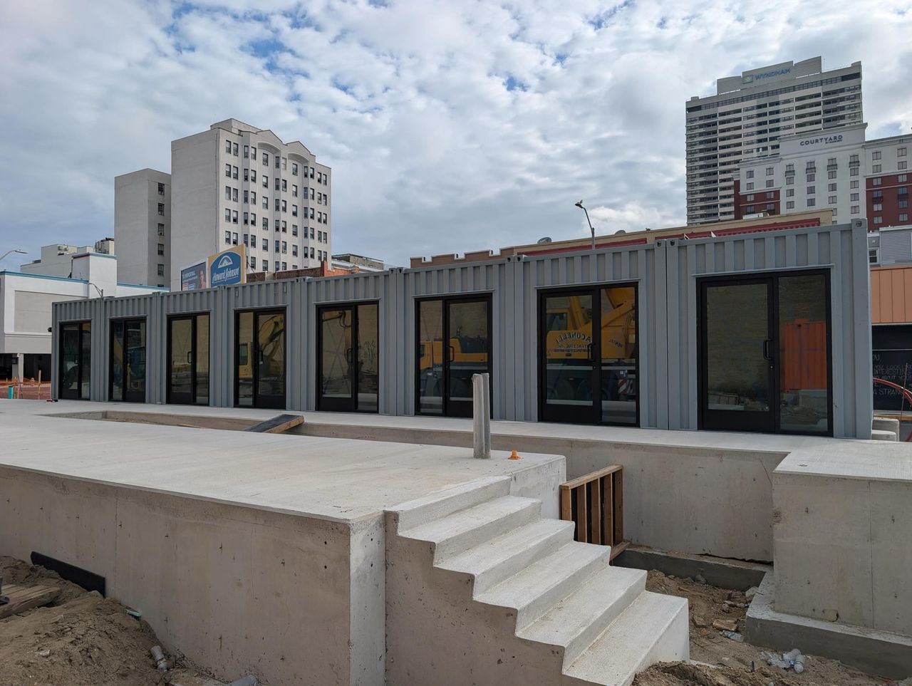 Atlantic City shipping container park commercial destination