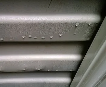Condensation in storage container