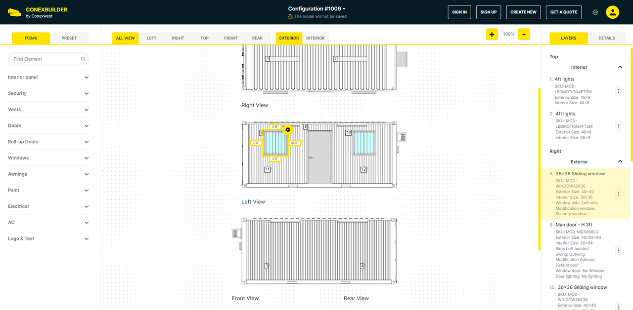 Conexwest 3D builder
