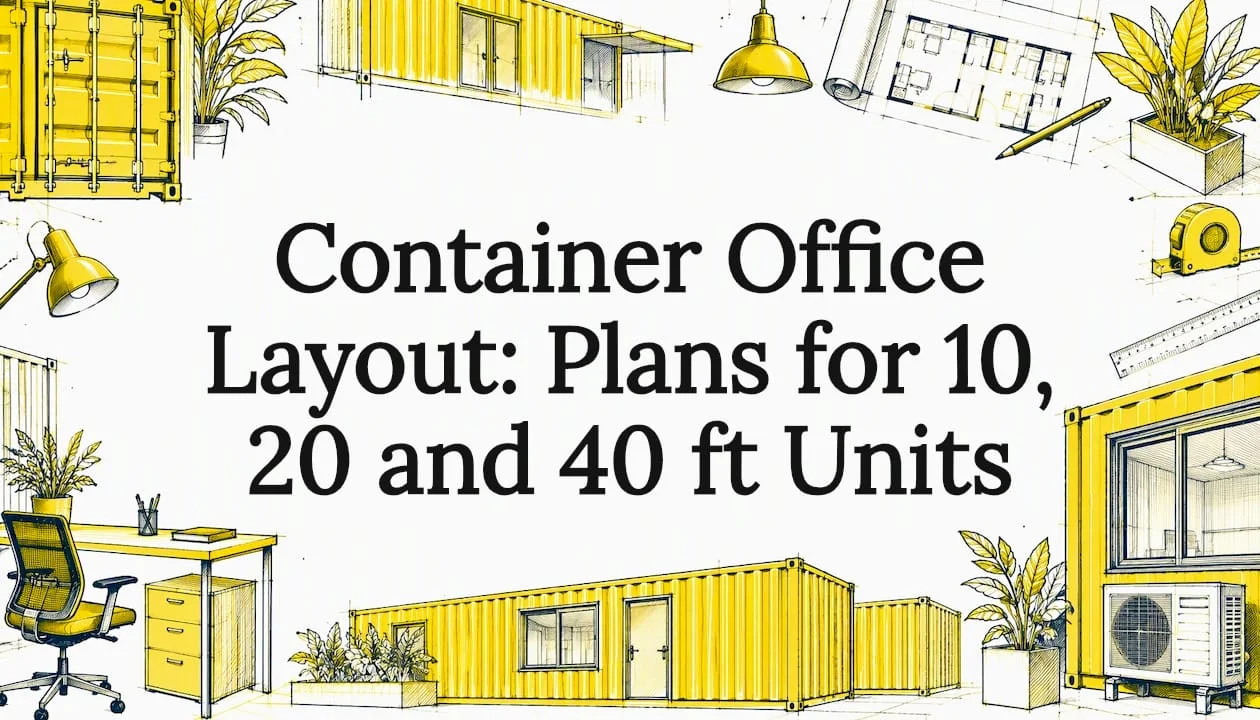 Container Office Layout: Plans for 10, 20 and 40 ft Units