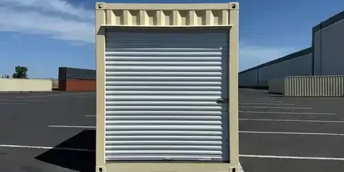 Container with Roll-Up door