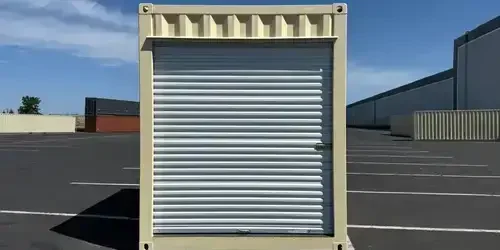 Containers with roll-up doors