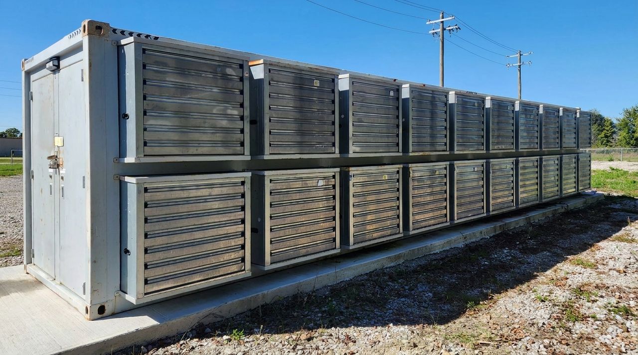 Containerized Bitcoin mining farm