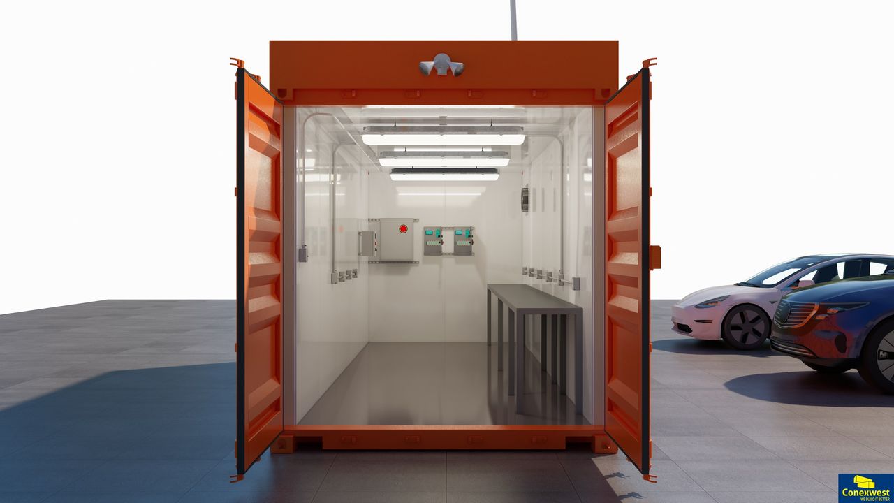 Custom mobile charging station exterior