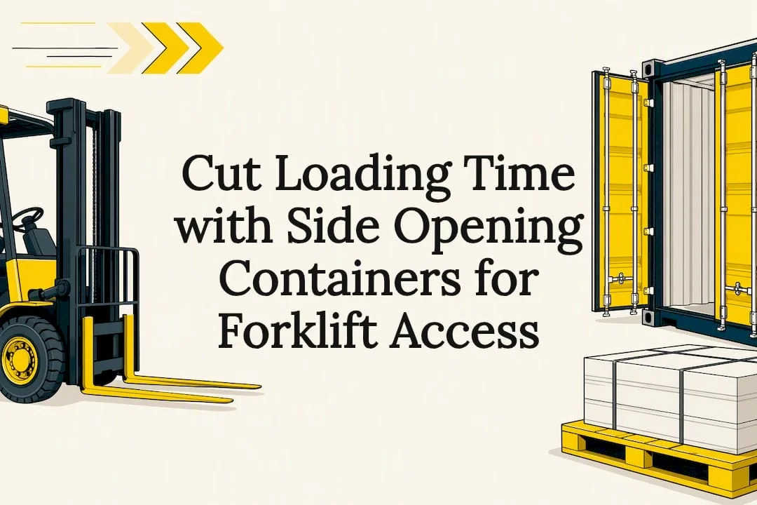 Cut Loading Time with Side Opening Containers for Forklift Access