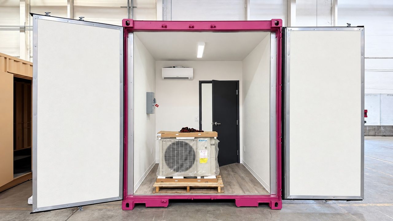 Finished Pulseworks attraction enclosure with glass storefront