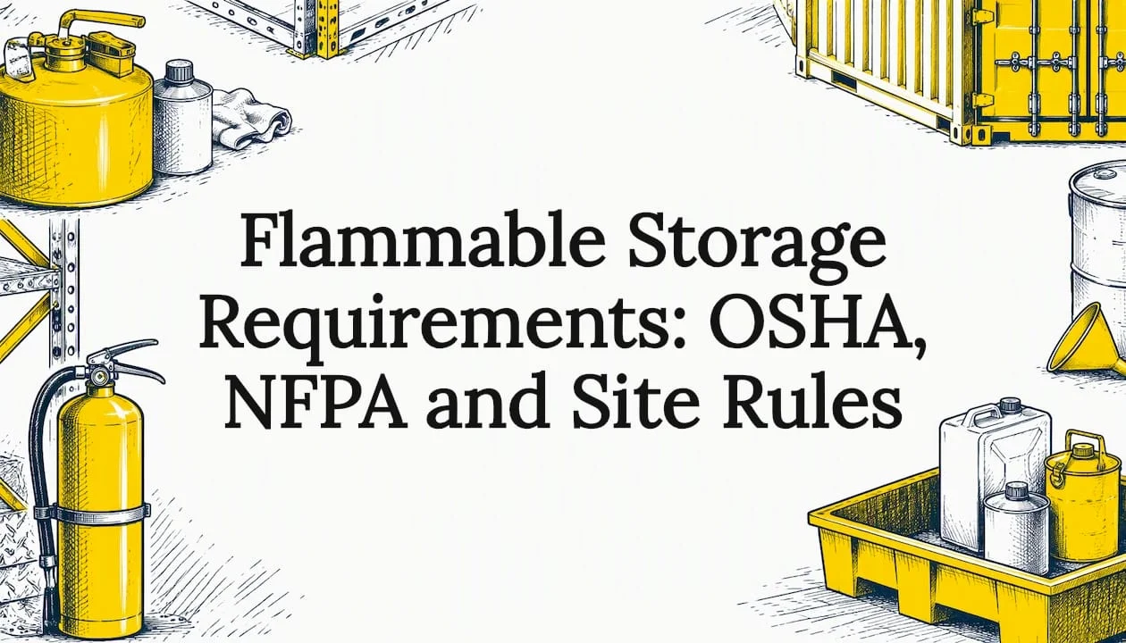 Flammable Storage Requirements: OSHA, NFPA and Site Rules