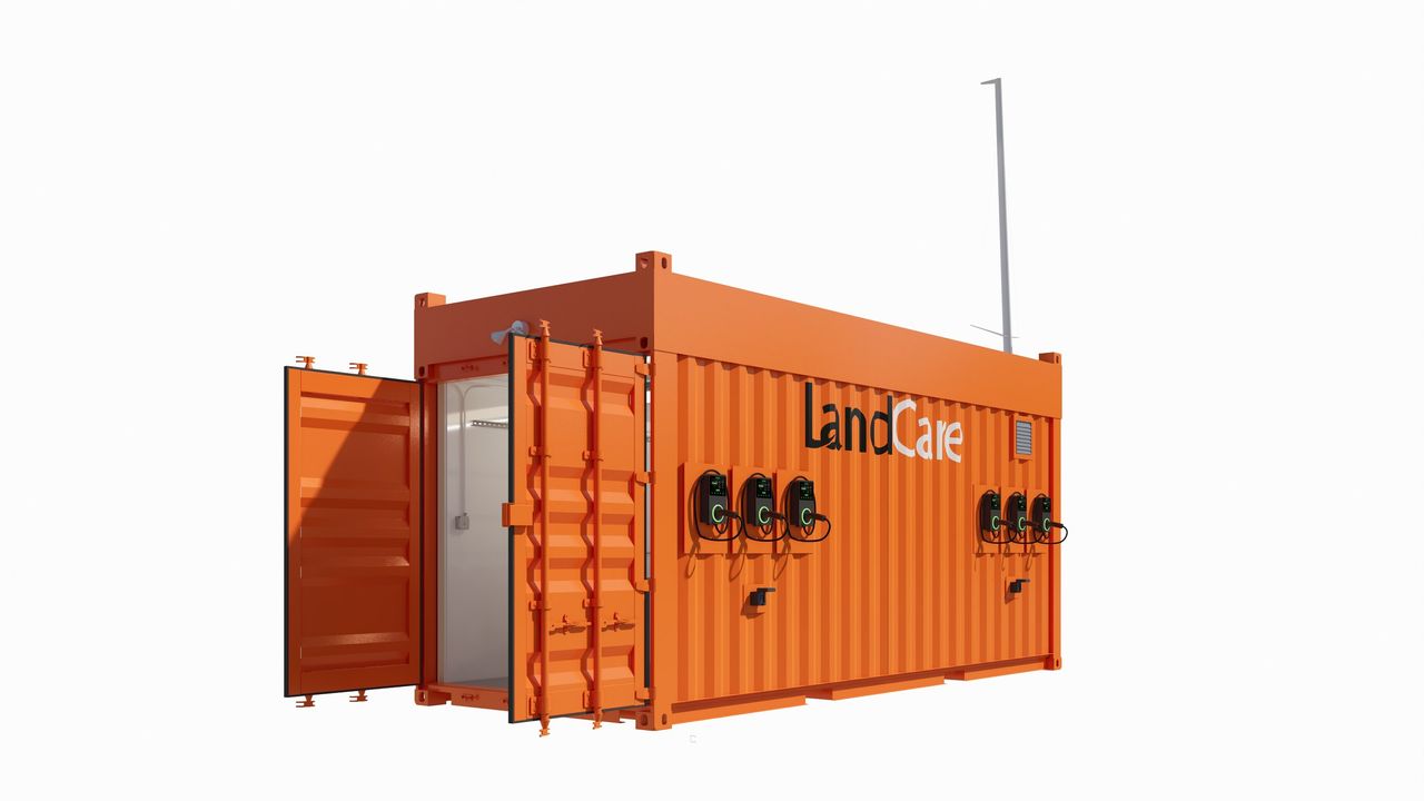 LandCare mobile charging station rendering