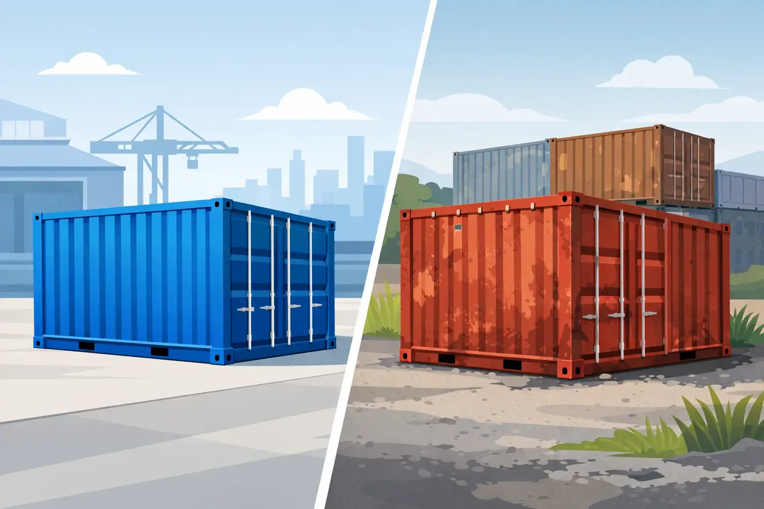 New Versus Used Containers: Which Fits Your Site?