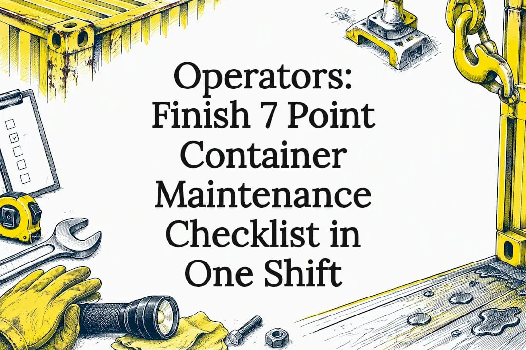 Operators: Finish 7 Point Container Maintenance Checklist in One Shift