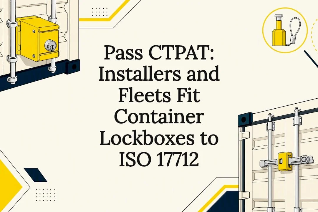 Pass CTPAT: Installers and Fleets Fit Container Lockboxes to ISO 17712