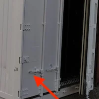 Secure Closing Cargo Doors with Locking Rods
