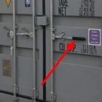 Secure Closing Cargo Doors with Locking Rods