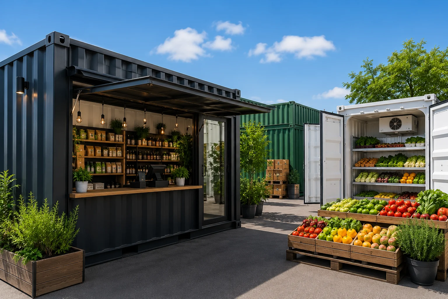 Shipping Containers for Retail & Grocery Businesses