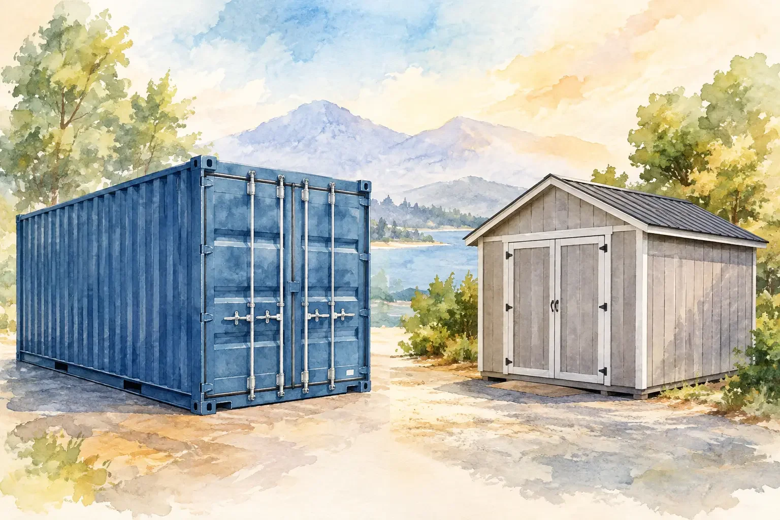 Steel Containers Versus Storage Sheds: Best Fit