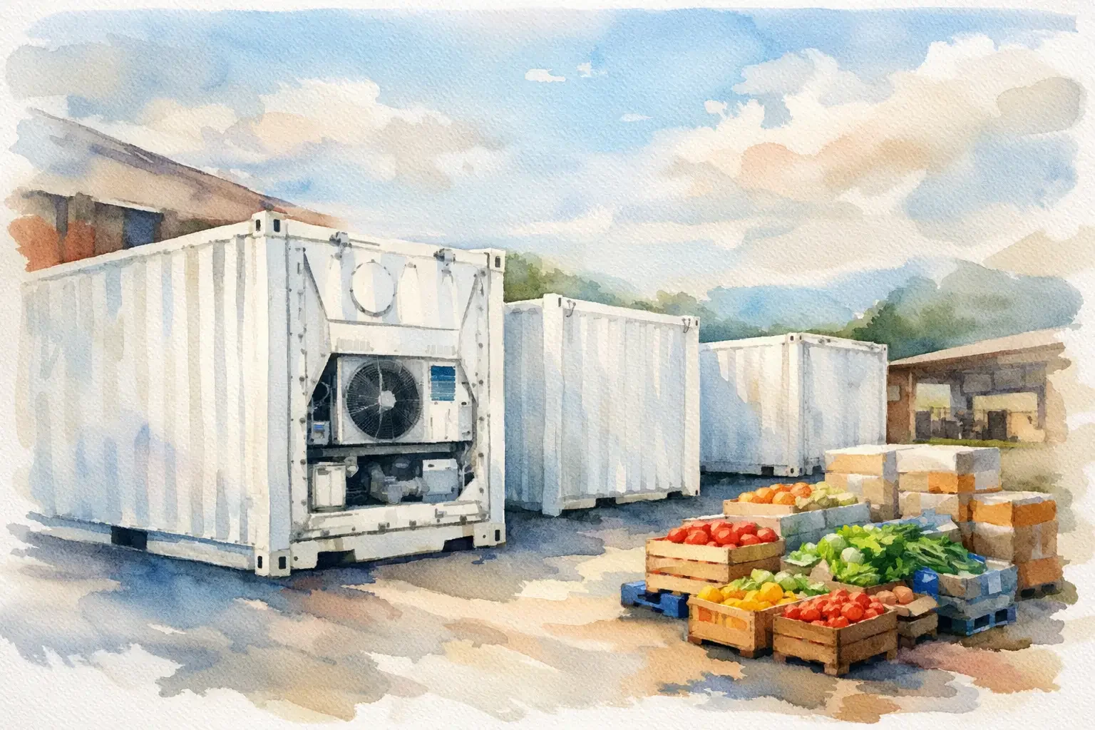 Temporary Cold Storage for Grocery Operations