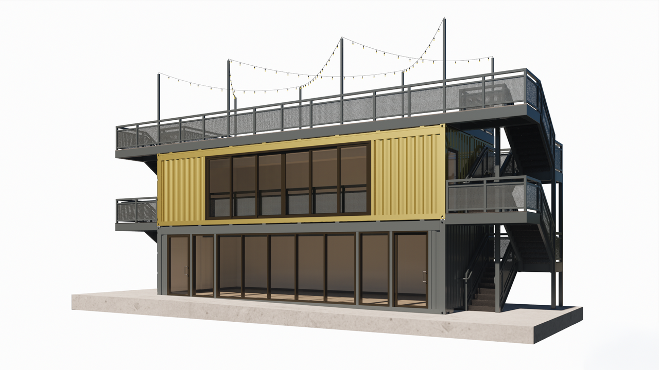 WonderLove multi-level container venue exterior
