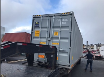 Shipping container delivery